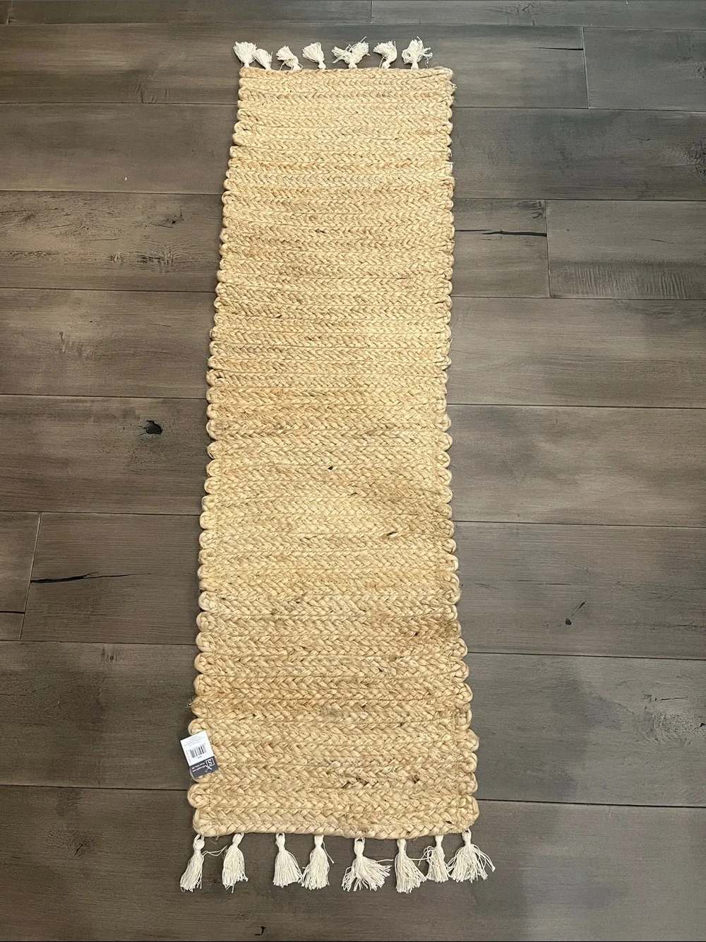 NEW Sullivan’s Natural Jute Table Runner with Tassels